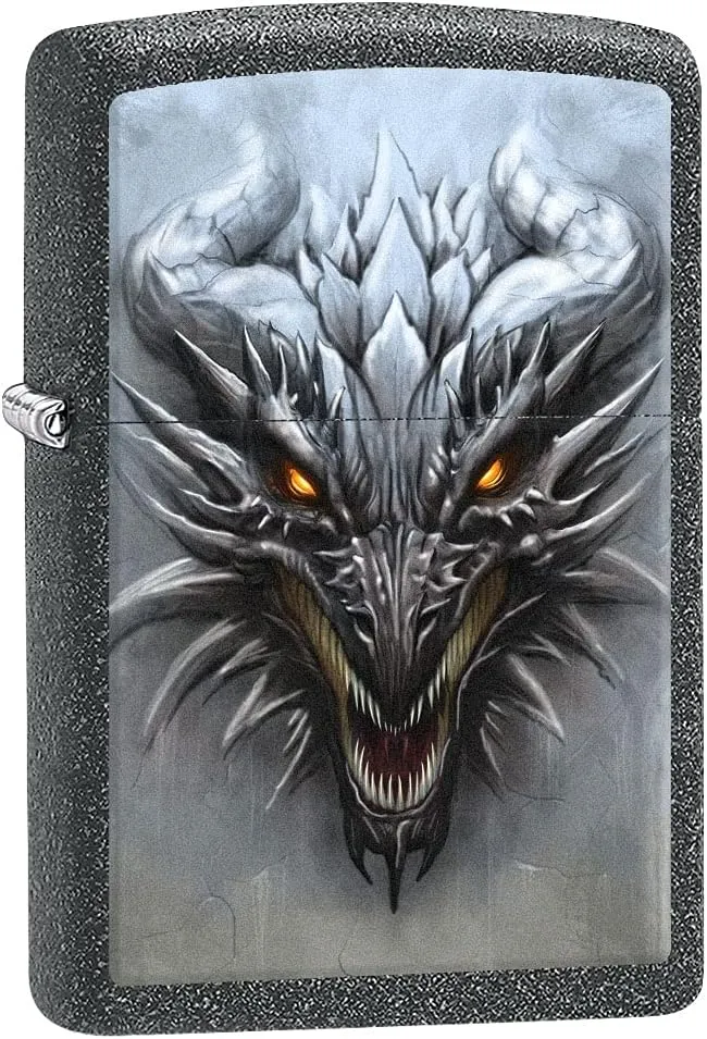 Zippo Lighter: Dragon Staring at You - Iron Stone 80857