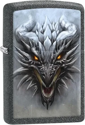 Zippo Lighter: Dragon Staring at You - Iron Stone 80857