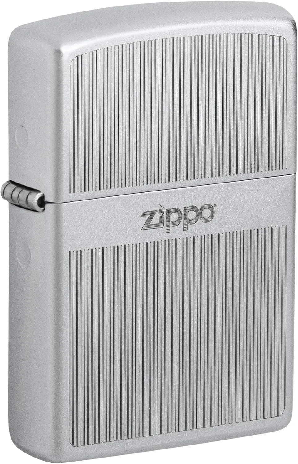 Zippo Lighter: Engraved Design - Satin Chrome 81489
