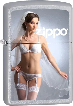 Zippo Lighter: I'm Ready - Satin Chrome 75783