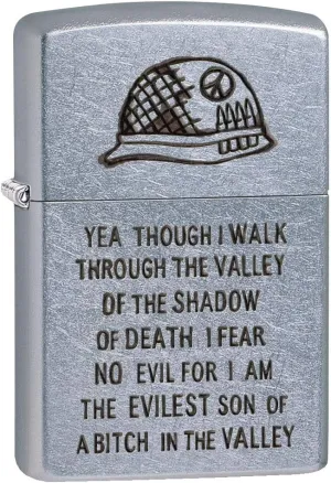 Zippo Lighter: Vietnam Trench Art, Evilest - Street Chrome 80783