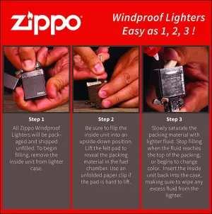 Zippo Lighter-Wicca Pentacle Design Glow in The Dark Matte Windproof Lighter #Z5512