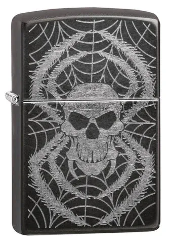 Zippo - Skull Spider Design