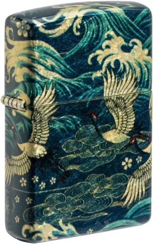 Zippo unisex-adult 540 Fusion Lighters, Eastern Red Criowned Crane