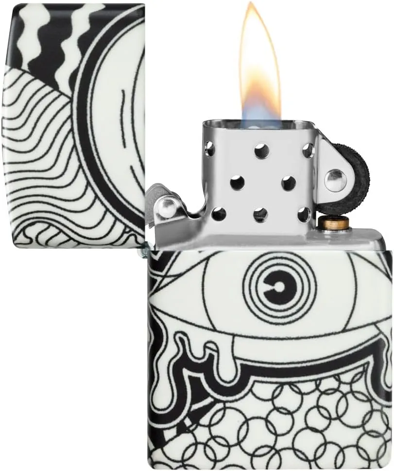 Zippo Vision Test Design Glow in The Dark Pocket Lighter