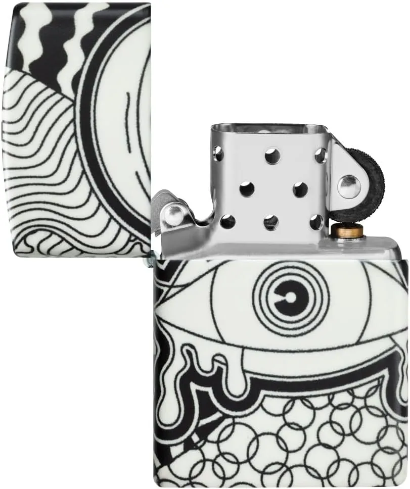 Zippo Vision Test Design Glow in The Dark Pocket Lighter