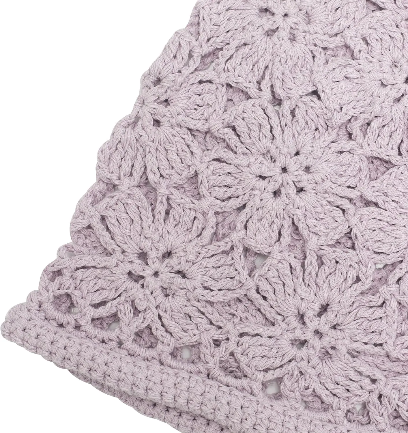 ZLYC Women Cotton Crochet Slouchy Beanie Hat Handmade Knit Summer Skull Cap