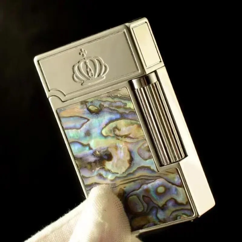 ZORRO 612 Refillable Kerosene Lighter – Side Wheel Flint Ignition with Stylish Shell Design and Windproof Flame Performance Silver(Shell)