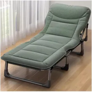 ZTGL B,190x68cm, Portable Sleeping Cot, Camping Cot for Adults, Folding Chaise Lounge Outdoor, Adjustable Lounge Chair, Foldable Camping Cot, Camping Lounge Chair