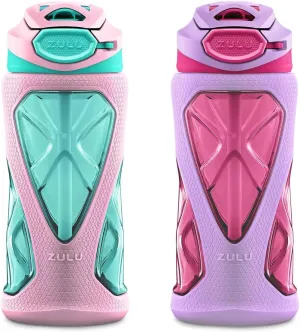 ZULU Tritan Water Bottle, 2 Pack 16 OZ