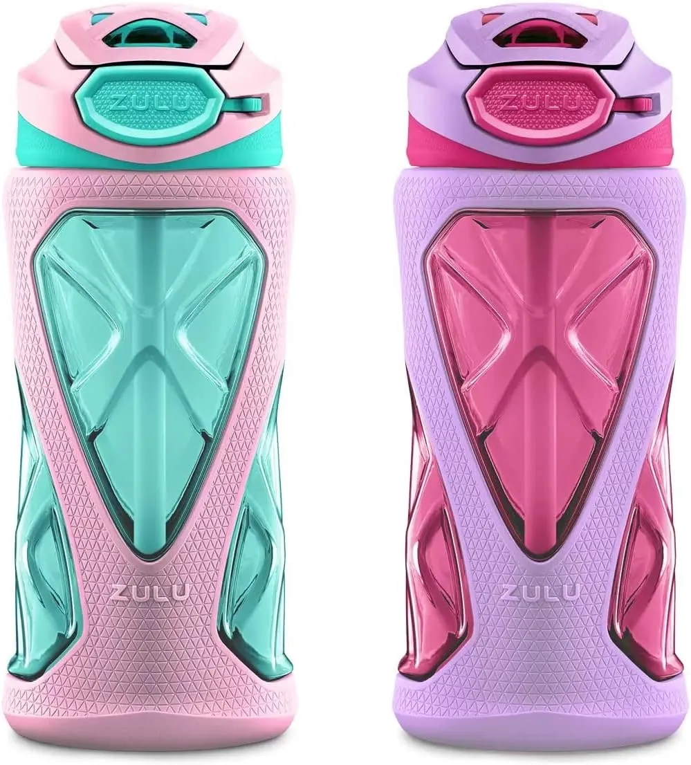 ZULU Tritan Water Bottle, 2 Pack 16 OZ